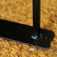 Holes in the Base Ready for the Boot Scraper to be Fixed Down Holes in the Base Ready for the Boot Scraper to be Fixed Down