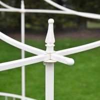 Close up of finial on framework Close up of finial on framework