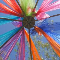 "The Countess" Gazebo- Cream with Ribbons "The Countess" Gazebo- Cream with Ribbons