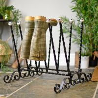 Hand crafted six pair welly rack Hand crafted six pair welly rack