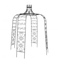 "Rapunzel" Tower Top Black Gazebo 