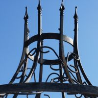 "Rapunzel" Tower Top Black Gazebo 