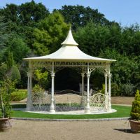 pavilion in landscape manor garden