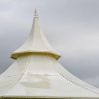 Close up of top finial on 3.4m Lady Leticia Carousel 