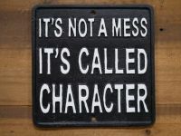 Humorous Interior Iron House Sign in Black Humorous Interior Iron House Sign in Black