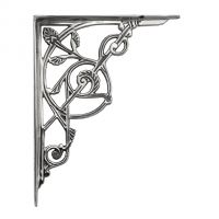 Bright Chrome Trellis Shelf Bracket