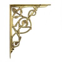 Trellis Brass Shelf Bracket 24cm x 19cm