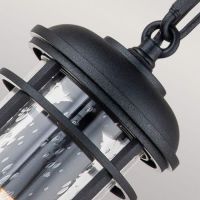 Hurst Point Single Bulb Hanging Porch Chain Lantern Close Up Detailing