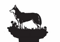 Husky Weathervane Motif