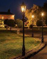 AI Illustration of the 2.2m Victorian Lamp Post in Situ Illuminated at Night AI Illustration of the 2.2m Victorian Lamp Post in Situ Illuminated at Night