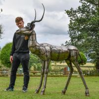 Impala Recycled Metal Sculpture to Scale Impala Recycled Metal Sculpture to Scale