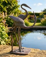 Love Crane Medium Pair - Antique Finish Love Crane Medium Pair - Antique Finish