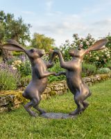 Boxing Hare - Antique Finish Digital Illustration