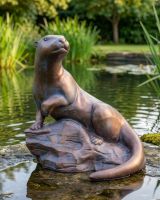 Otter Antique Finish Digital Illustration