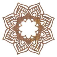 Mandela Wall Art in a Rustic Finish Mandela Wall Art in a Rustic Finish