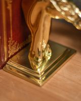 Close-Up of Freestanding Base on Horse Head Bookend Close-Up of Freestanding Base on Horse Head Bookend