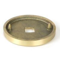 Close-Up of Rose for Individual Satin Brass "Temple" Beehive Centre Door Knob - 90mm Close-Up of Rose for Individual Satin Brass "Temple" Beehive Centre Door Knob - 90mm