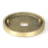 Close-Up of Rose for Individual Satin Brass "Temple" Centre Door Knob - 90mm