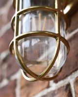 Antique Brass Nautical "Crew" Wall Light 