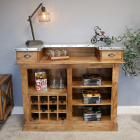 Industrial Bar Cabinet in Situ