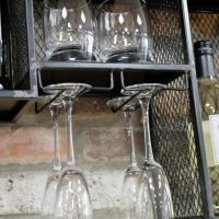 Close-up of the wine Glass Holder
