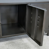 View inside the Industrial Metal Locker Side Cabinet