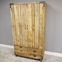 Industrial "Pallet Wood" Cabinet in the Home