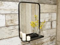Industrial Shelf With Mirror Industrial Shelf With Mirror