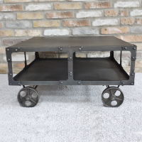 Industrial Steel Coffee Table in Situ in the Home