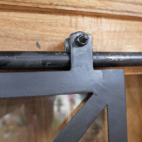 Close-up of the Sliding Door Mechanism 