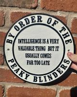 Cast Iron Peaky Blinders Wall Sign