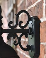 Close up of bracket detailing on Wall Light Close up of bracket detailing on Wall Light