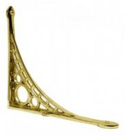 Large Polished Brass "Iron Bridge" Shelf Bracket 33 x 33cm Large Polished Brass "Iron Bridge" Shelf Bracket 33 x 33cm