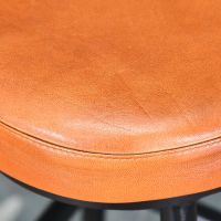 Close-up of the Brown Goat Leather Seat