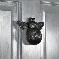 Iron Bumblebee Door Knocker Finished in Black