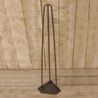 Three Prong Hairpin Table Leg Finished Created From Iron Three Prong Hairpin Table Leg Finished Created From Iron