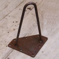 Two Prong Hairpin Table Leg Created From Iron