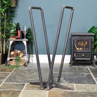 Iron Log Hold in the Design of a V Shape Iron Log Hold in the Design of a V Shape