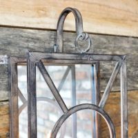 View of the bracket holding the iron candle holder