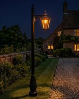 Ironbridge Lamp Post Set digital illustration at night
