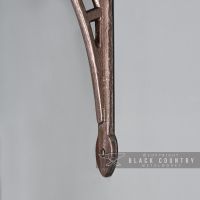 Close-up of the Arrow Pointed End of the "Ironbridge" Shelf Bracket 