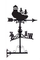 Jack & Jill Traditional Weathervane in Full Jack & Jill Traditional Weathervane in Full