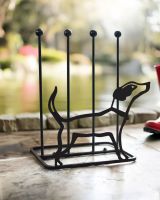 Jack Russell boot rack outside