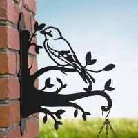 Jay on Branches Steel Hanging Basket Bracket