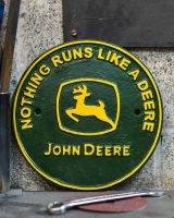 Cast Iron "John Deere" Sign