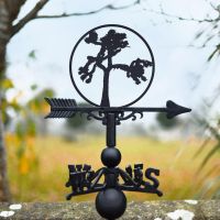 Cast Iron & Steel Weathervane with Joshua Tree Topper