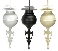 Arrow headed orb finial