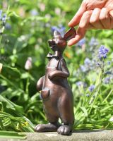 Scale image of kangaroo garden statue