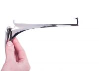 "Kelsall" Bright Chrome Glass Shelf Bracket 9cm x 18cm