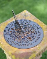 King Charles III Coronation Garden Sundial Created out of Steel King Charles III Coronation Garden Sundial Created out of Steel